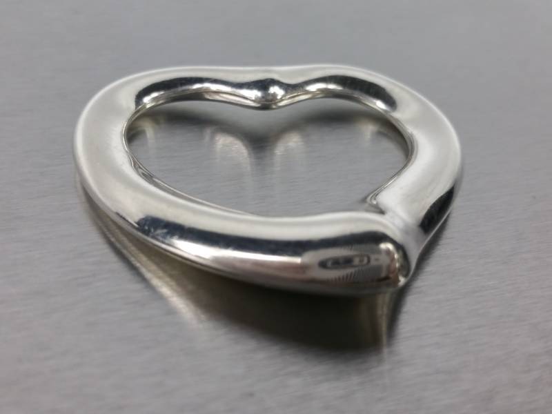 Tiffany and Co Signed Designer Estate Heart Pendant
