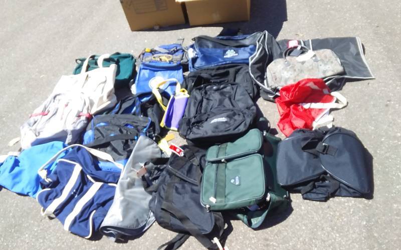 lot 22 image: Sports Bags, Carry On Bags, Totes, Duffels, North Face Back Pack