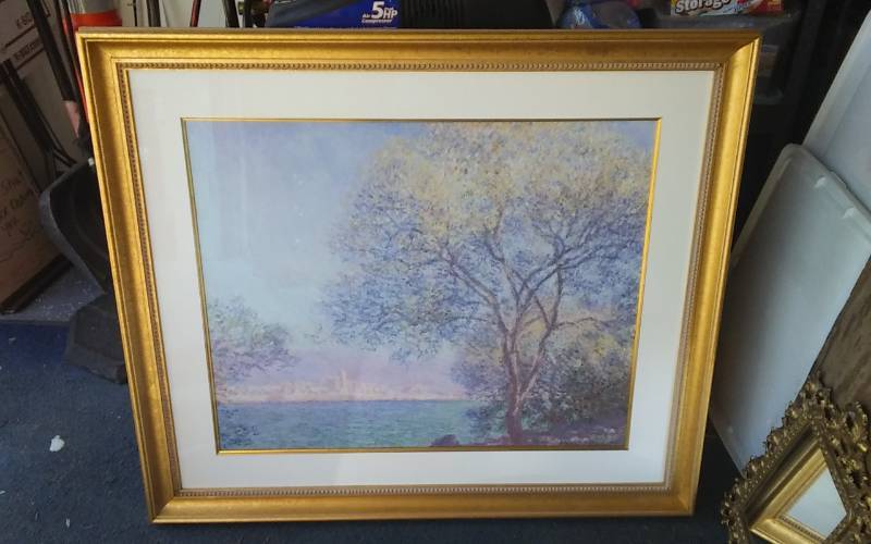 lot 48 image: Monet Framed Tree Picture 41x36