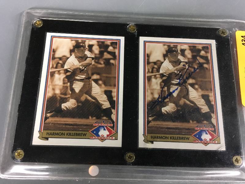 lot 434 image: Autographed Harmon Killebrew Card Plaque 1,3183,000