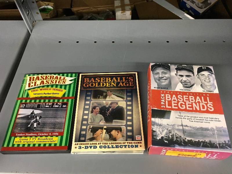 lot 435 image: Three Baseball DVDs - Larsons Perfect Game