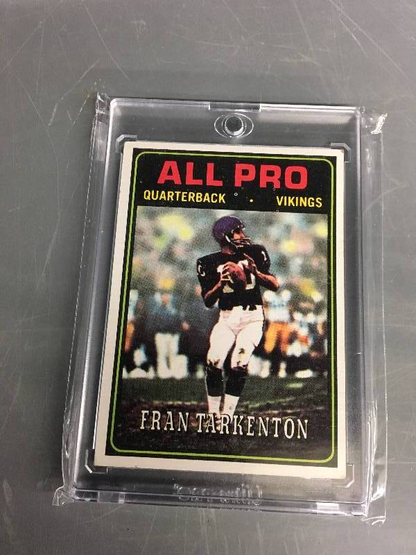 lot 442 image: 1974 Fran Tarkenton Card