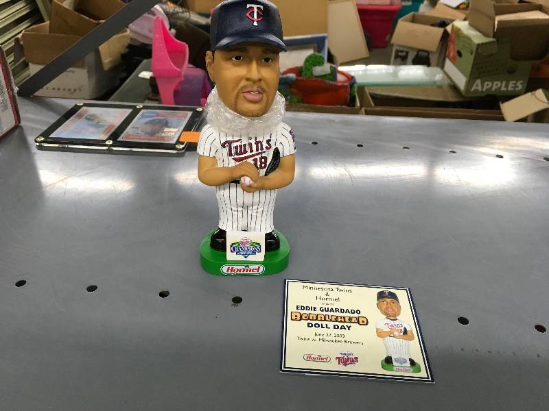 lot 467 image: Eddie Guardado Bobblehead - 2003 Stadium Giveaway