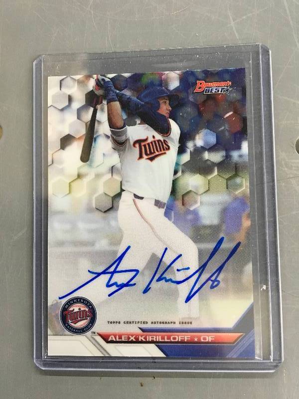 lot 473 image: Autographed Alex Kirilloff Rookie Card