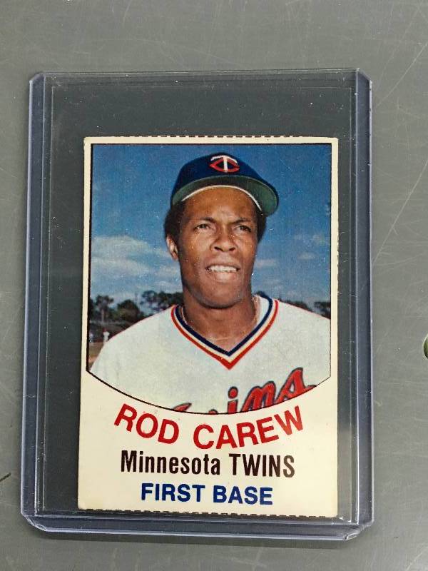 lot 476 image: 1977 Cut Out Rod Carew Card