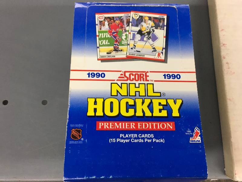 lot 478 image: 1990 Score NHL Card Box - Unopened Packs
