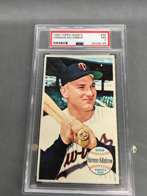 lot 488 image: 1964 Topps Giants Harmon Killebrew Card - PSA Graded