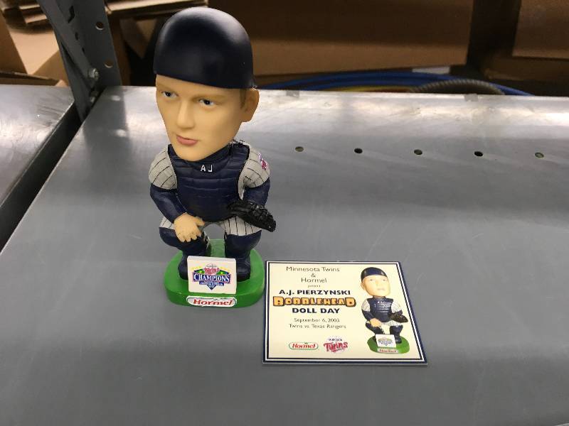 lot 491 image: A.J. Pierzynski Bobblehead - 2003 Stadium Giveaway