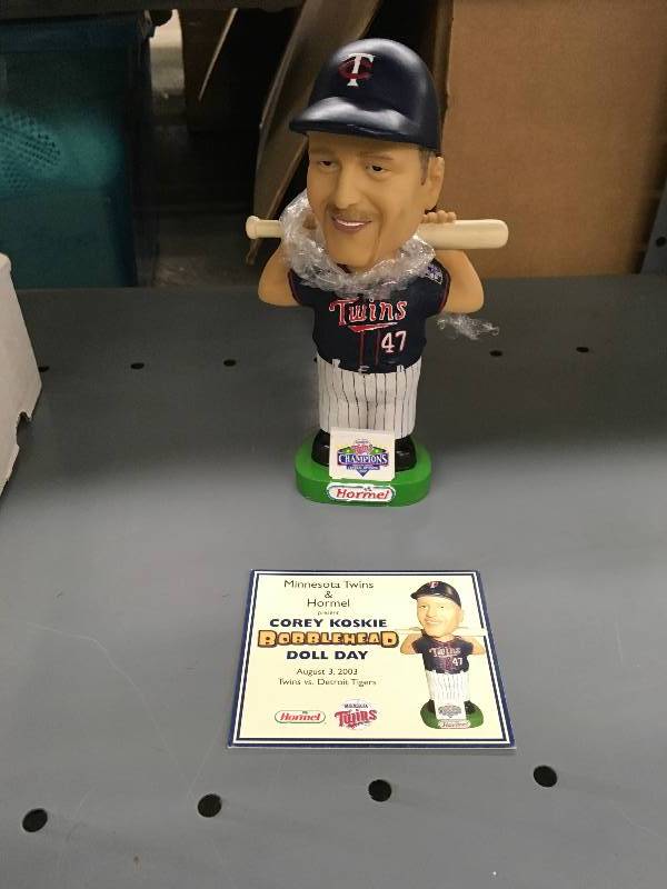 lot 510 image: Corey Koskie Bobblehead - 2003 Stadium Giveaway