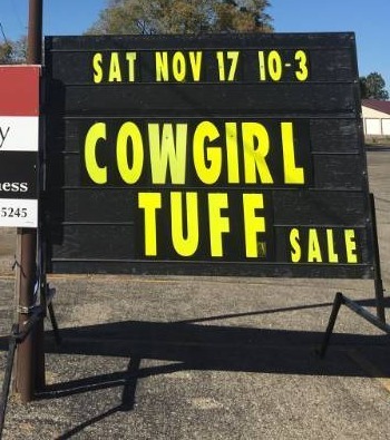 lot 1 image: Outdoor Black Sign