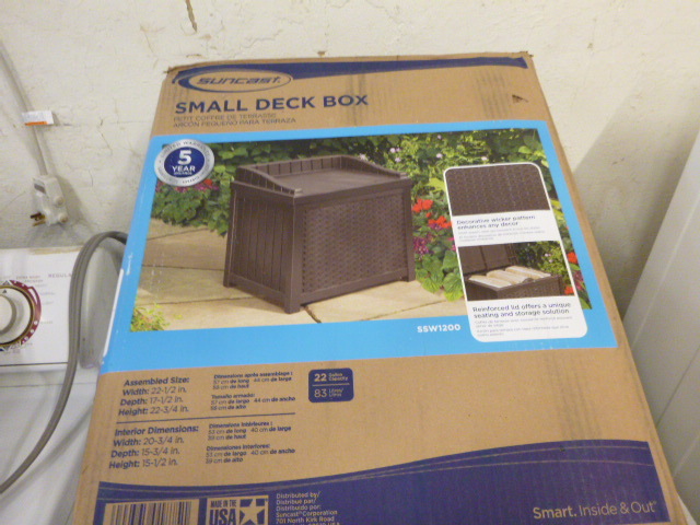 lot 80 image: NEW Suncast Small Deck Box