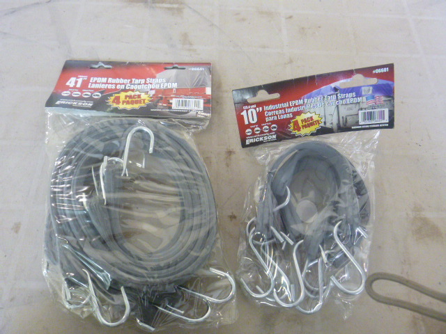 lot 28 image: 2 Packs of Erickson Rubber Tarp Straps