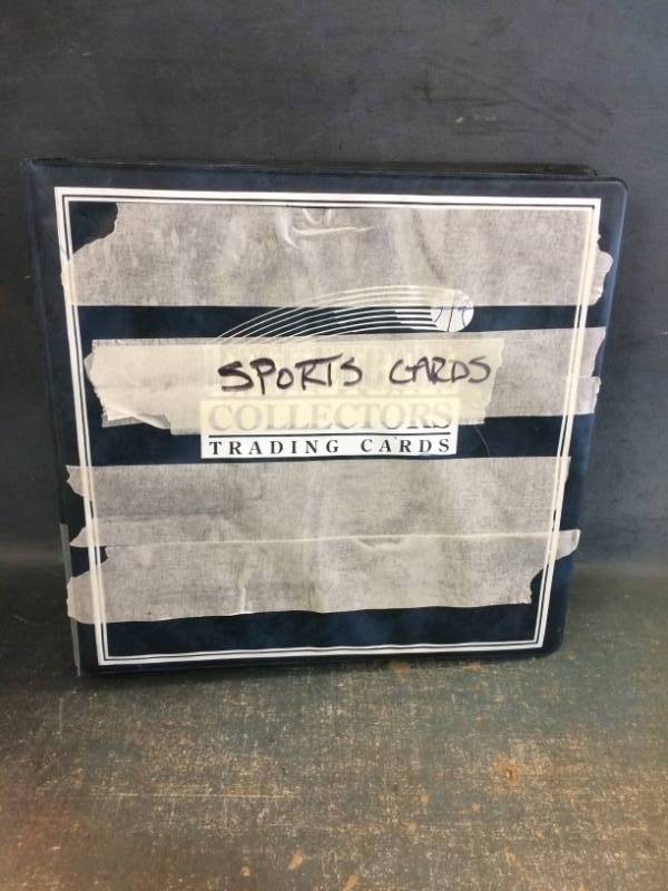 lot 29 image: Binder of Sports Cards 1950s - 2000s, Football, Basketball, Baseball, PGA and Nascar