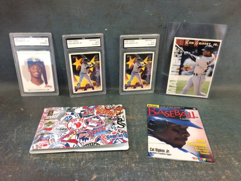 lot 45 image: Collection of Ken Griffey Jr. Baseball Cards w Graded-Slabbed Cards