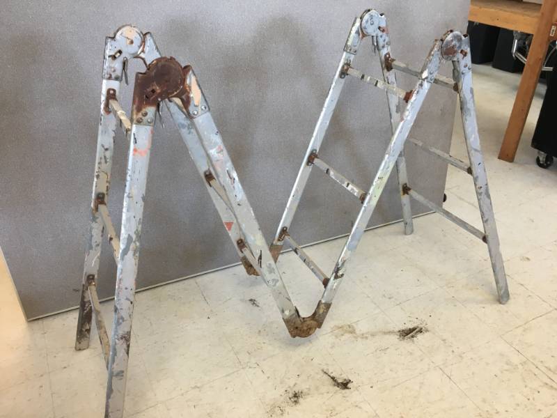 lot 66 image: Folding Metal Ladder