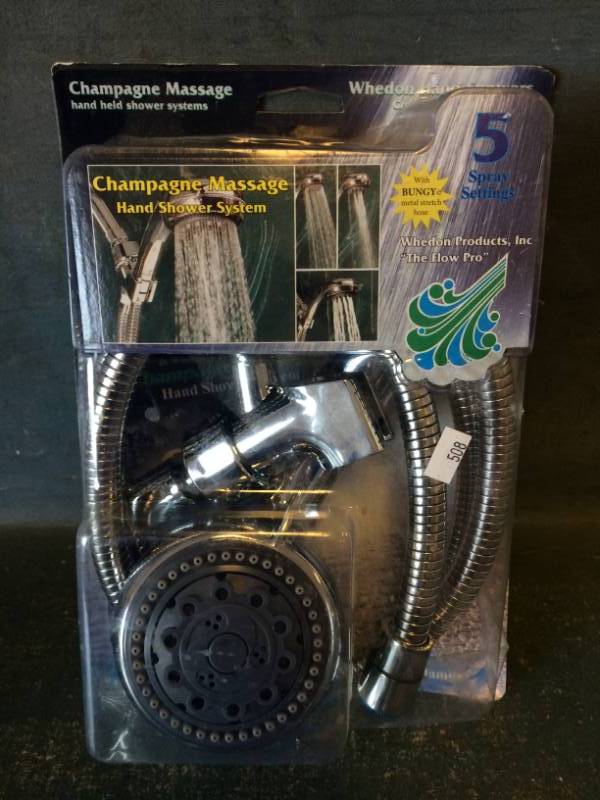 lot 73 image: Champagne Massage Hand Shower System