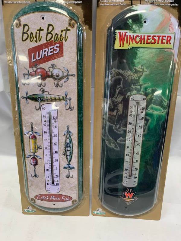 lot 110 image: Lot of 2 IndoorOutdoor Thermometers 17 Long