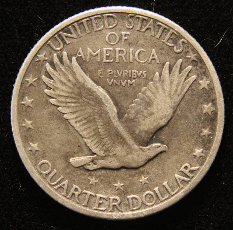 1917 TYPE II STANDING LIBERTY QUARTER XF40