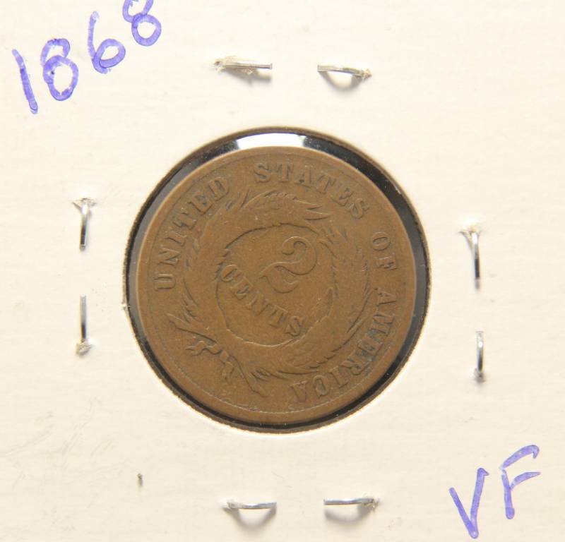 1868 US TWO CENT PIECE