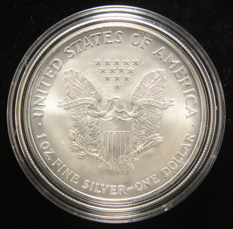 2003 AMERICAN SILVER EAGLE 1 TROY OZ. .999 FINE SILVER IN AIRTITE