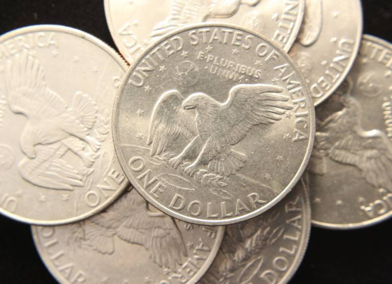 GROUP OF 7 CLAD EISENHOWER DOLLARS