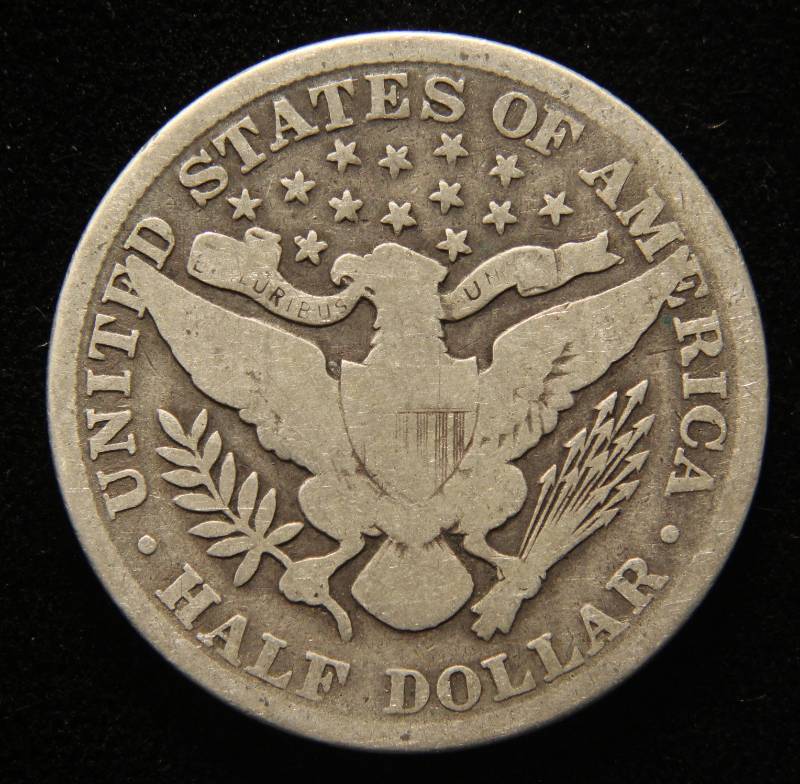 1902 BARBER SILVER HALF DOLLAR