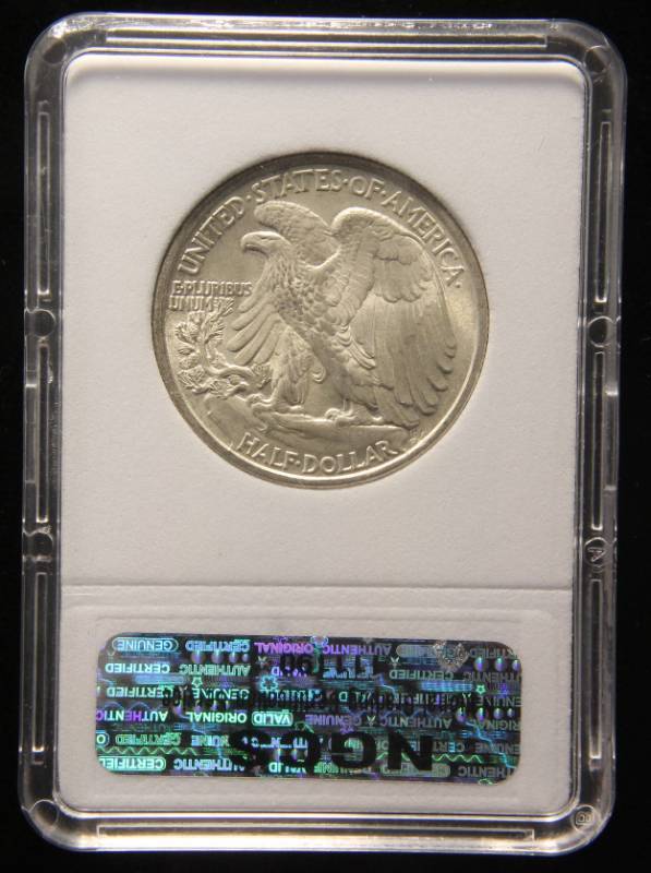 1943-P WALKING LIBERTY SILVER HALF DOLLAR BU-UNC