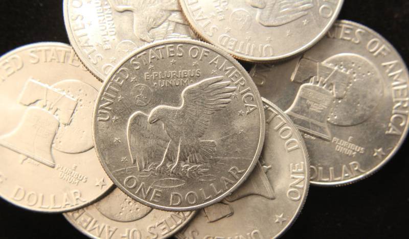 GROUP OF 7 CLAD EISENHOWER DOLLARS