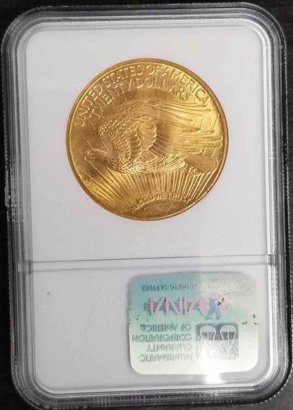 1924 US SAINT GAUDENS $20 GOLD PIECE MS64 NGC