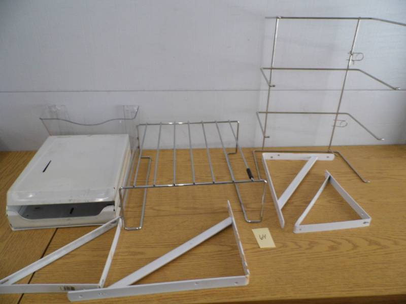 lot 64 image: Paper Towel Dispenser - Metal Racks