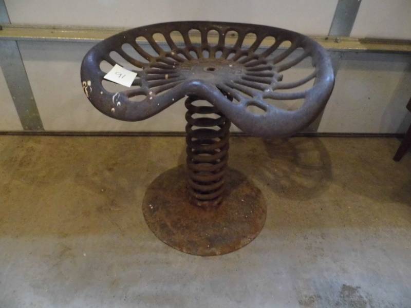 lot 91 image: Tractor Seat Stool