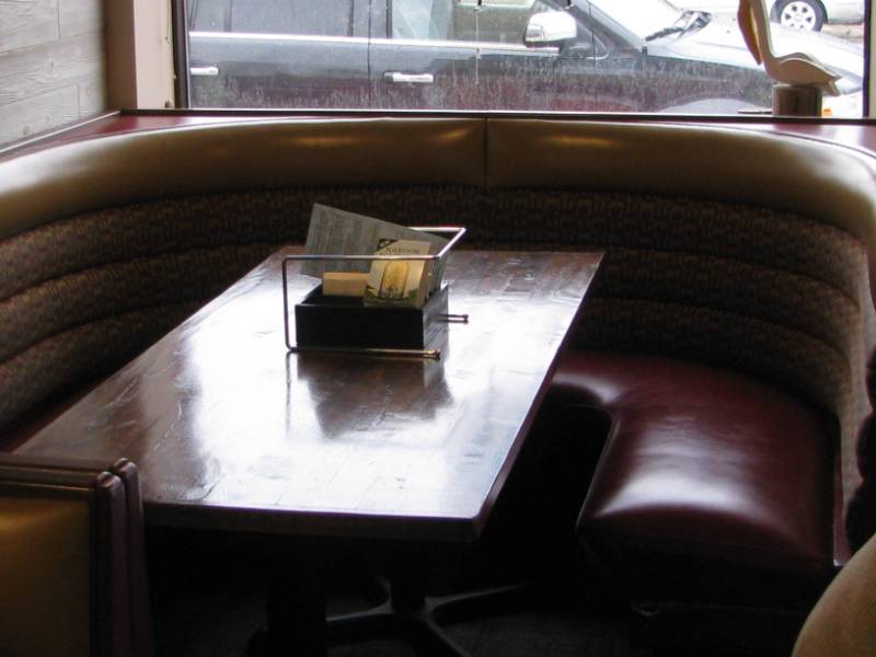 lot 3 image: (1) Corner Booth Unit