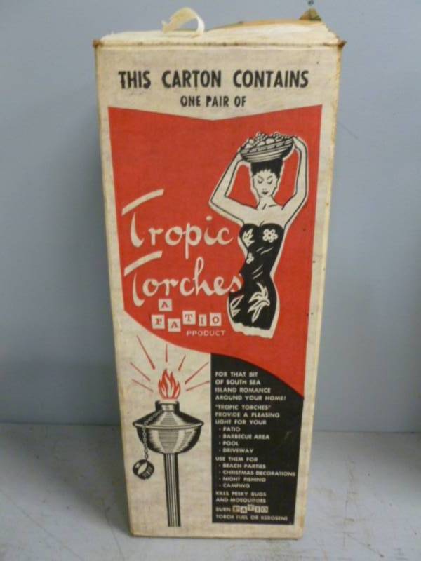 lot 62 image: Vintage Patio Torch