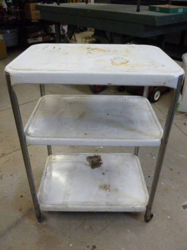 lot 66 image: Vintage Metal Cart