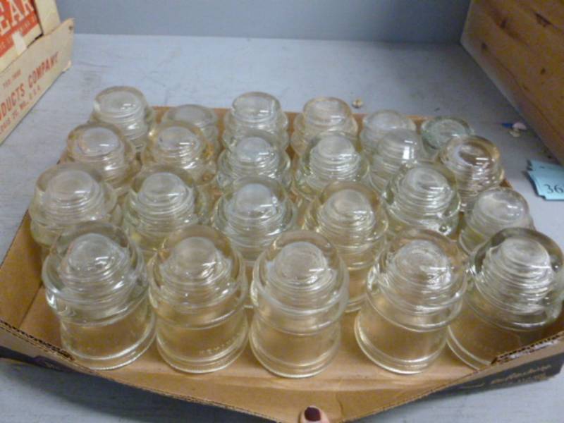 lot 285 image: Antique Glass Insulators