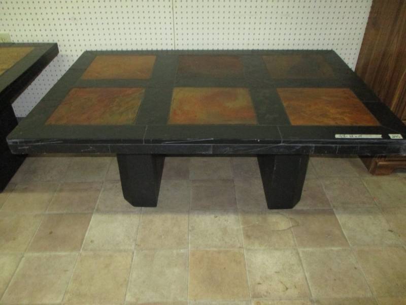 lot 3 image: Slate Coffee Table 48 x 32 x 19