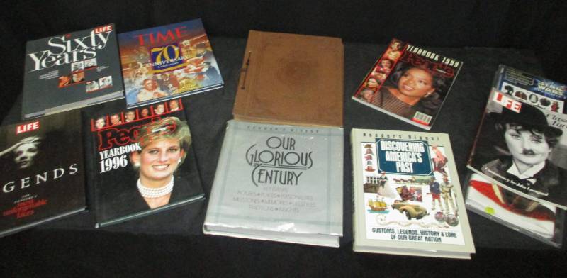 lot 14 image: Books Princess Diana, Time Magazines