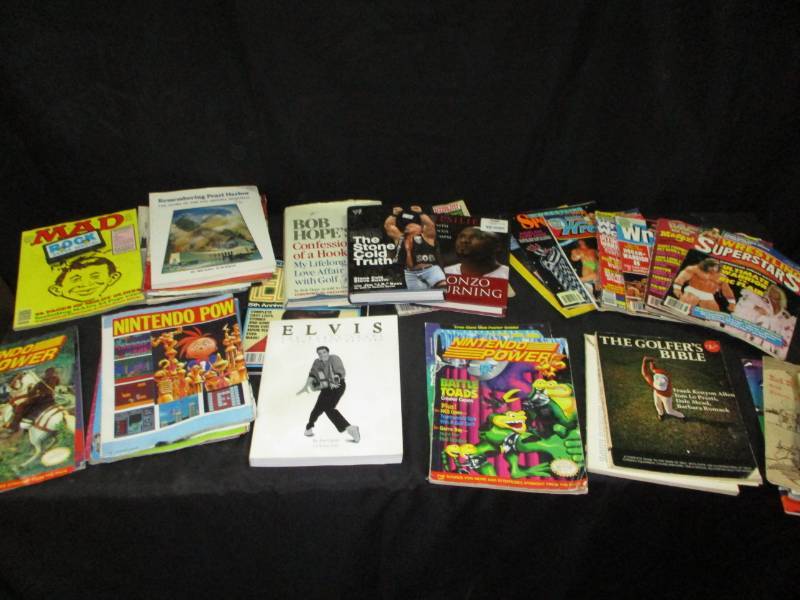 lot 117 image: Elvis, Wrestle Mania, Nintendo Power and more