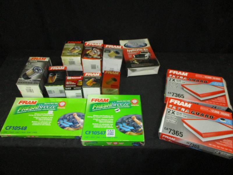 lot 155 image: Various Automotive Oil, Air, Cabin, Filters new in box Bedliner Kit