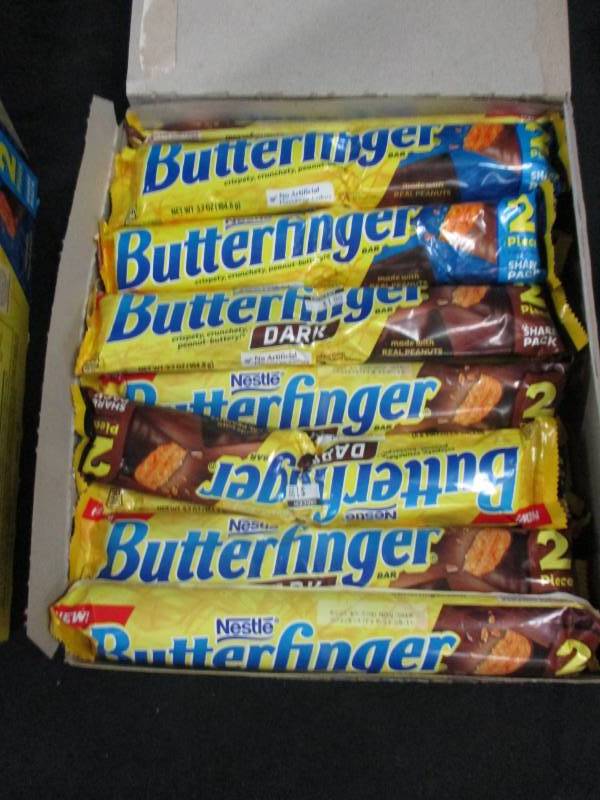 lot 183 image: 22  King Size Butter Fingers