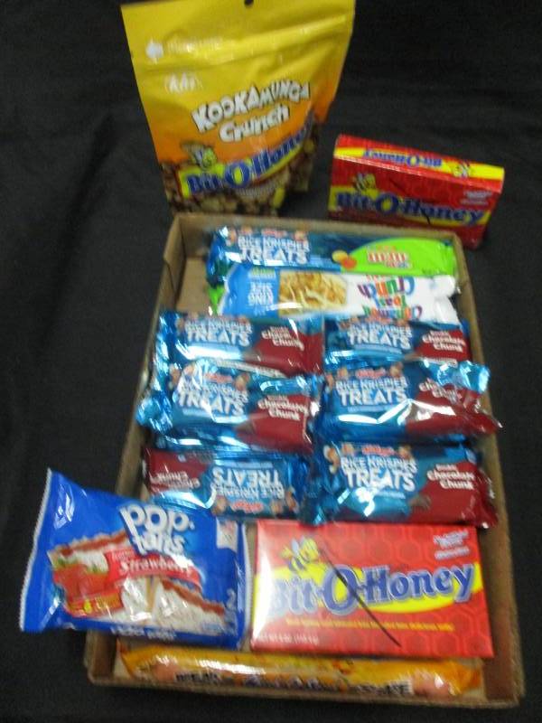 lot 188 image: 20 packs of Bito Honey, Rice Krisopie treats and more