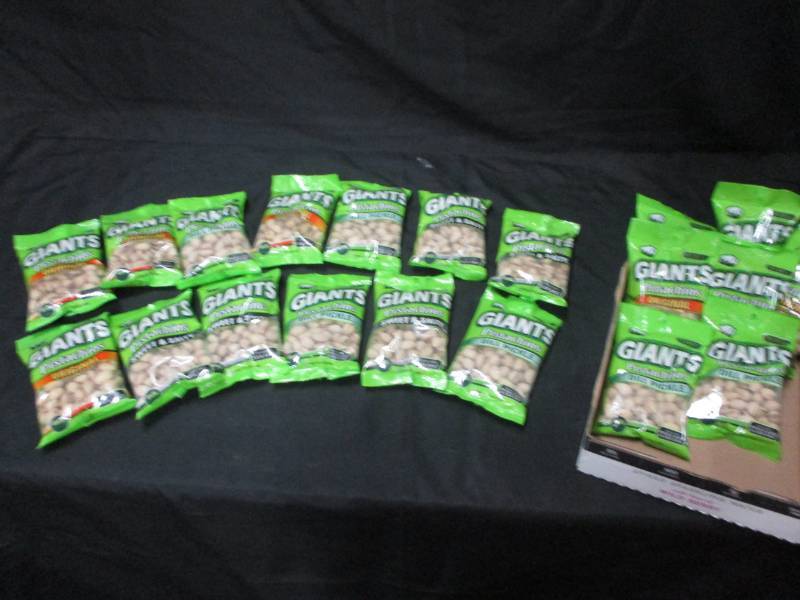 lot 196 image: 20 Packs of Giants Pistacios, Dill Pickle, Sweety and Salty and more