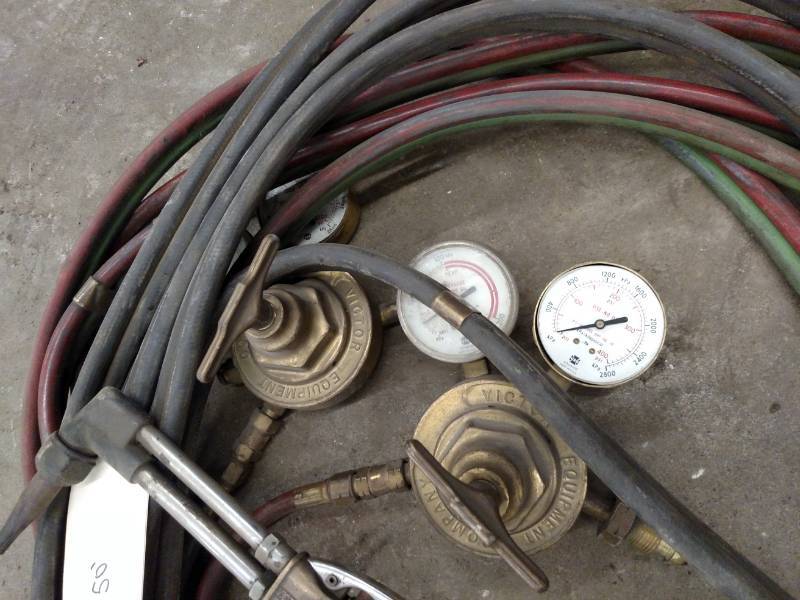 lot 7 image: Victor OxyAcetylene Torch Set, Inc...