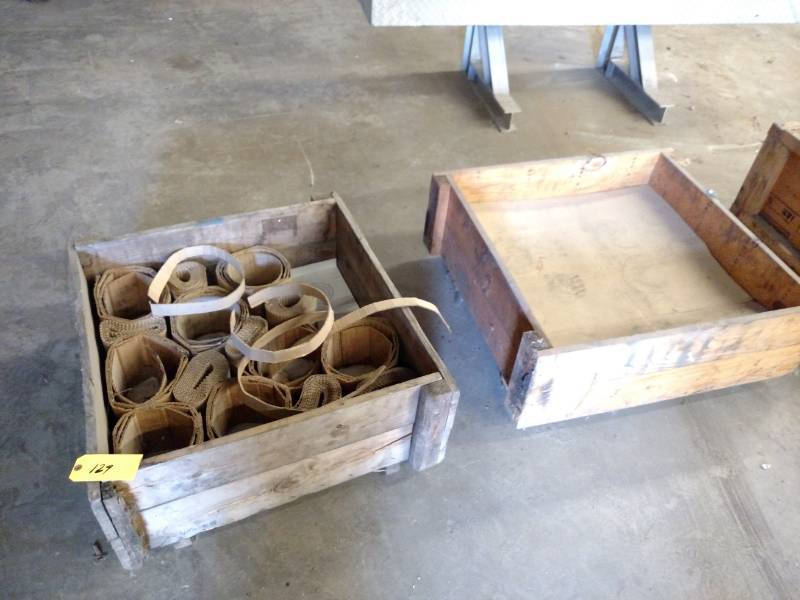lot 129 image: (3) Wooden Boxes...