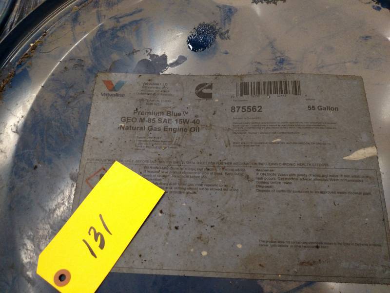 lot 131 image: (4) Steel 55 Gallon Drums...