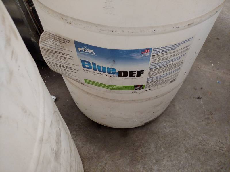 lot 132 image: (3) Poly 55 Gallon Drums...