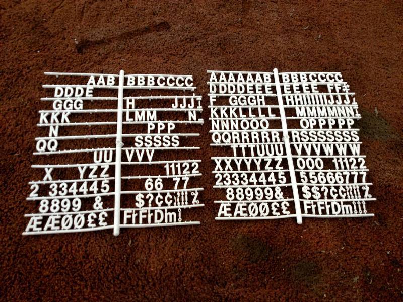 lot 157 image: ViPro Clock Sign & Extra Letters...