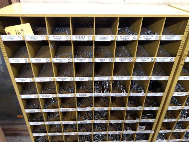 lot 169 image: Kar 72 Hole Bolt Bin with Hardware...