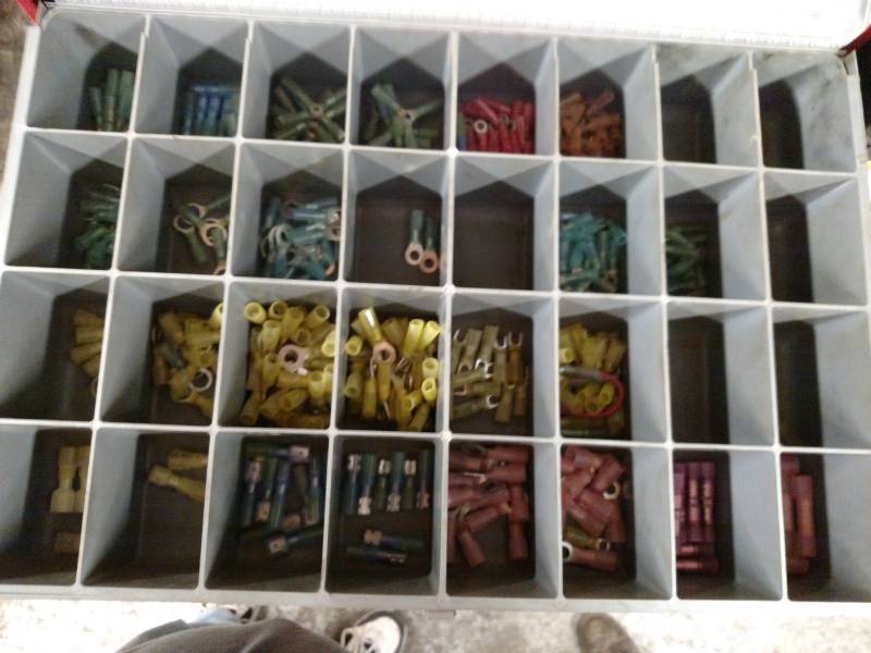 lot 171 image: 4 Drawer Parts Cabinet with Content...