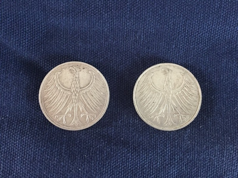 2 Russian 5 Deutsche Mark